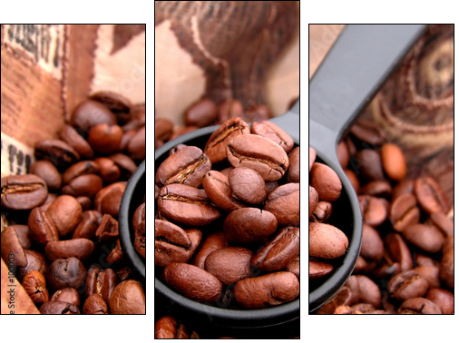 coffee - Dreiteiliges Leinwandbild, Triptychon