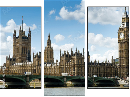 Westminster - Dreiteiliges Leinwandbild, Triptychon