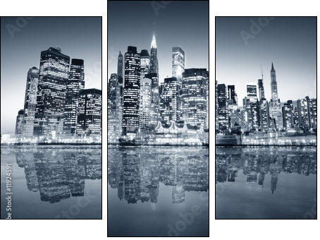 New York manhattan - Dreiteiliges Leinwandbild, Triptychon