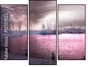 Panorama infrarosso - Dreiteiliges Leinwandbild, Triptychon