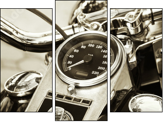 Motorcycle - Dreiteiliges Leinwandbild, Triptychon