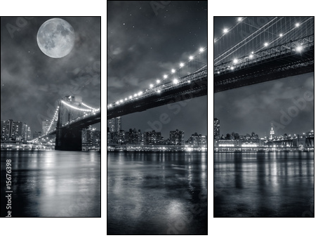 Brooklyn Bridge - Dreiteiliges Leinwandbild, Triptychon