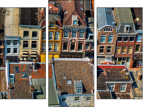 Utrecht city areal view - Dreiteiliges Leinwandbild, Triptychon