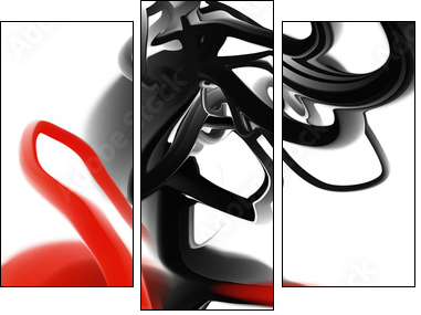 Dynamic forms - Dreiteiliges Leinwandbild, Triptychon