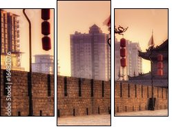 Xi'an / Xian (China) - Cityscape - Dreiteiliges Leinwandbild, Triptychon