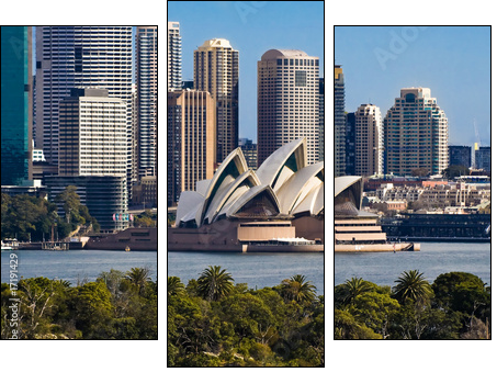 Sydney Opera House and Skyline - Dreiteiliges Leinwandbild, Triptychon