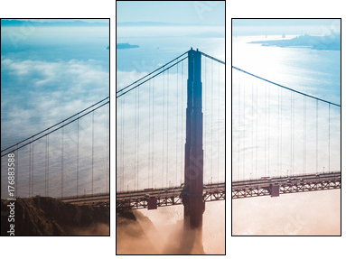 San Francisco Skyline - Dreiteiliges Leinwandbild, Triptychon