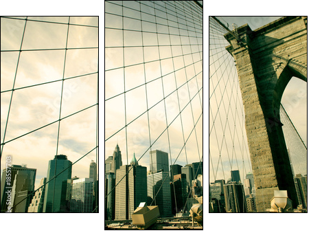 brooklyn - Dreiteiliges Leinwandbild, Triptychon