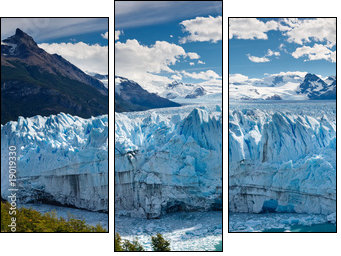 Perito Moreno Glacier, Patagonia, Argentina - Panoramic View - Dreiteiliges Leinwandbild, Triptychon