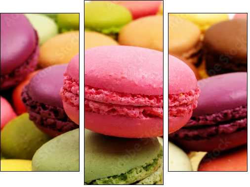 macarons - Dreiteiliges Leinwandbild, Triptychon
