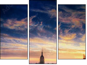 New York City Empire State Building - Dreiteiliges Leinwandbild, Triptychon