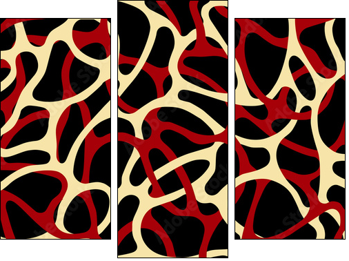 Verflochtener Hintergrund - Dreiteiliges Leinwandbild, Triptychon