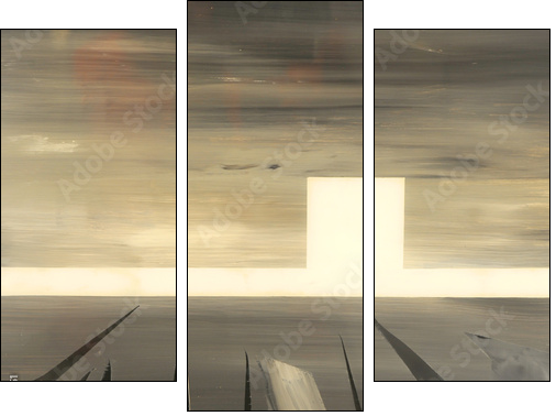 Original Painting - Dreiteiliges Leinwandbild, Triptychon