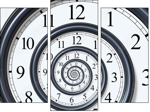 Time Spiral - Dreiteiliges Leinwandbild, Triptychon
