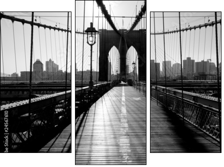 Brooklyn Bridge, Manhattan, New York City, USA - Dreiteiliges Leinwandbild, Triptychon