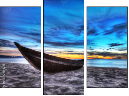 Boat - Dreiteiliges Leinwandbild, Triptychon