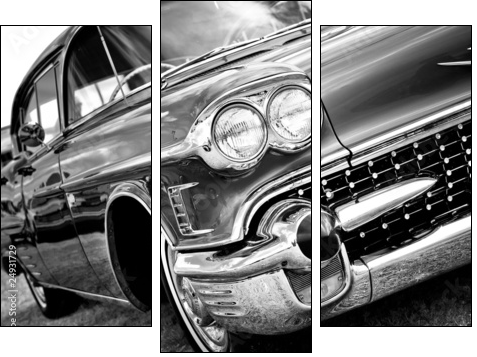 Classic Automobile - Dreiteiliges Leinwandbild, Triptychon