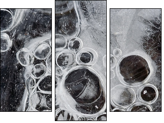 frostbound bubbles like grapes - Dreiteiliges Leinwandbild, Triptychon