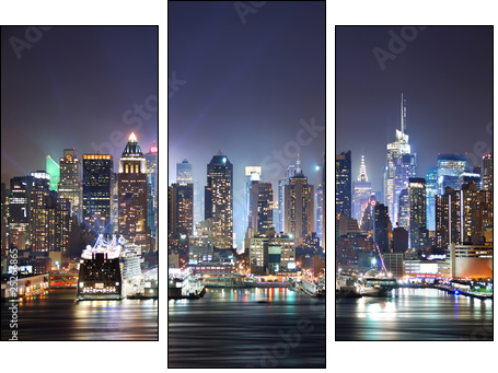 New York City Times Square - Dreiteiliges Leinwandbild, Triptychon