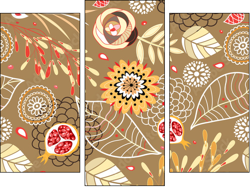 Autumn Texture - Dreiteiliges Leinwandbild, Triptychon