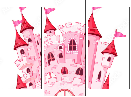 Magic castle - Dreiteiliges Leinwandbild, Triptychon