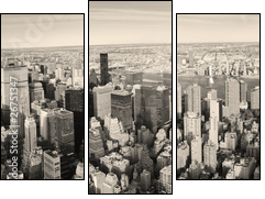 New York City Manhattan panorama aerial view - Dreiteiliges Leinwandbild, Triptychon