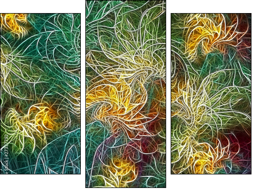Draroda - Dreiteiliges Leinwandbild, Triptychon
