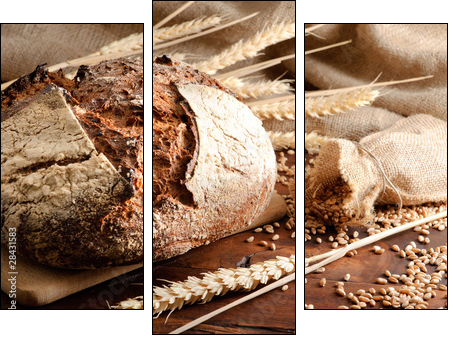 Traditional bread - Dreiteiliges Leinwandbild, Triptychon