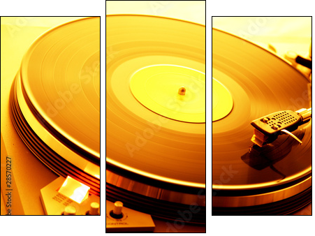 Ambient Turntable - Dreiteiliges Leinwandbild, Triptychon