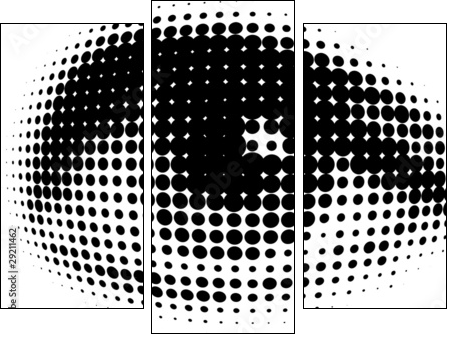 new vision of human eyes - Dreiteiliges Leinwandbild, Triptychon