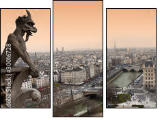 Gargoyle - Dreiteiliges Leinwandbild, Triptychon