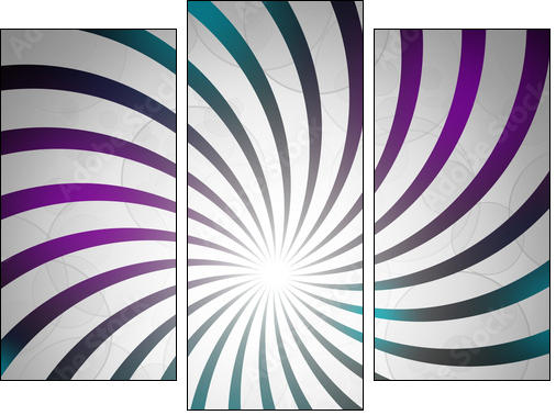 Swirl - Dreiteiliges Leinwandbild, Triptychon