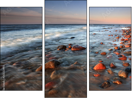 Coast in baltic - Dreiteiliges Leinwandbild, Triptychon