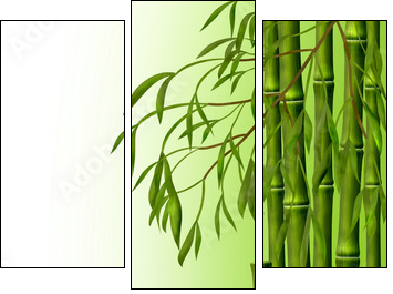 ÐÐ°Ð¼Ð±ÑÐºÐ¾Ð²Ð°Ñ ÑÐ¾ÑÐ°, ÑÐ¾Ð½ Ð¸Ð· ÑÑÐµÐ±Ð»ÐµÐ¹ Ð±Ð°Ð¼Ð±ÑÐºÐ° - Dreiteiliges Leinwandbild, Triptychon