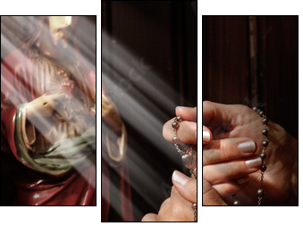 Confession - Dreiteiliges Leinwandbild, Triptychon