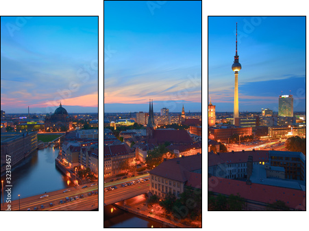 Berlin - Dreiteiliges Leinwandbild, Triptychon