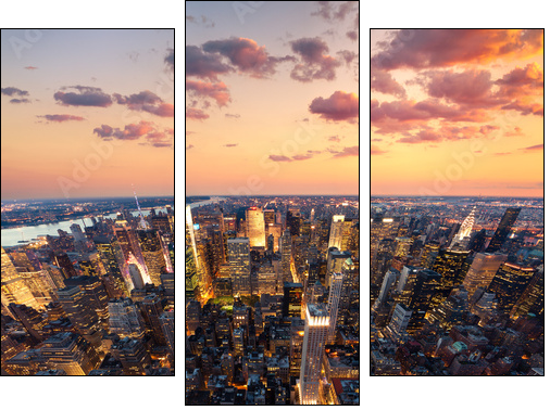 New York - Dreiteiliges Leinwandbild, Triptychon