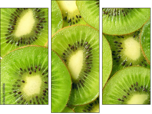 kiwi fruit - Dreiteiliges Leinwandbild, Triptychon