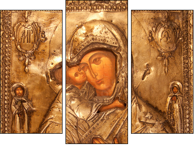 orthodox icon - Dreiteiliges Leinwandbild, Triptychon