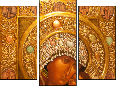 orthodox icon - Dreiteiliges Leinwandbild, Triptychon