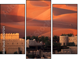 Abu Dhabi Desert - Dreiteiliges Leinwandbild, Triptychon