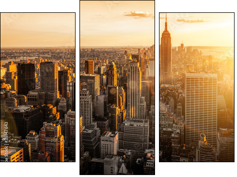 New York - Dreiteiliges Leinwandbild, Triptychon