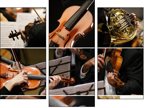 classical music collage - Dreiteiliges Leinwandbild, Triptychon