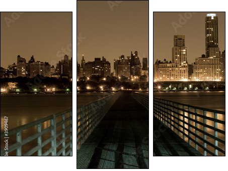 Bridge to Manhattan - Dreiteiliges Leinwandbild, Triptychon