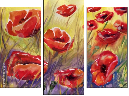 maki - Dreiteiliges Leinwandbild, Triptychon
