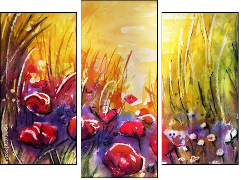 maki na ÅÄce - Dreiteiliges Leinwandbild, Triptychon