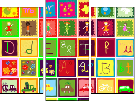 abstract design - Dreiteiliges Leinwandbild, Triptychon