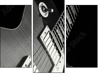 E Gitarre - Dreiteiliges Leinwandbild, Triptychon