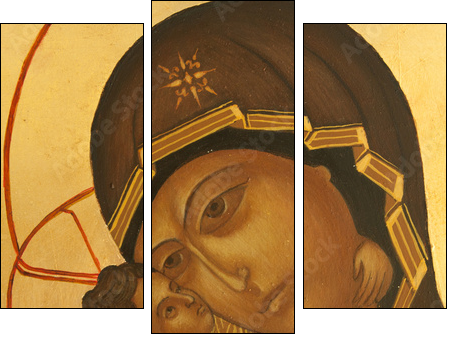 orthodox icon - Dreiteiliges Leinwandbild, Triptychon