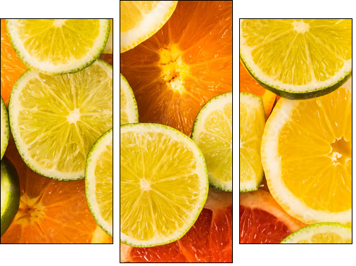 Concept fruits - Dreiteiliges Leinwandbild, Triptychon